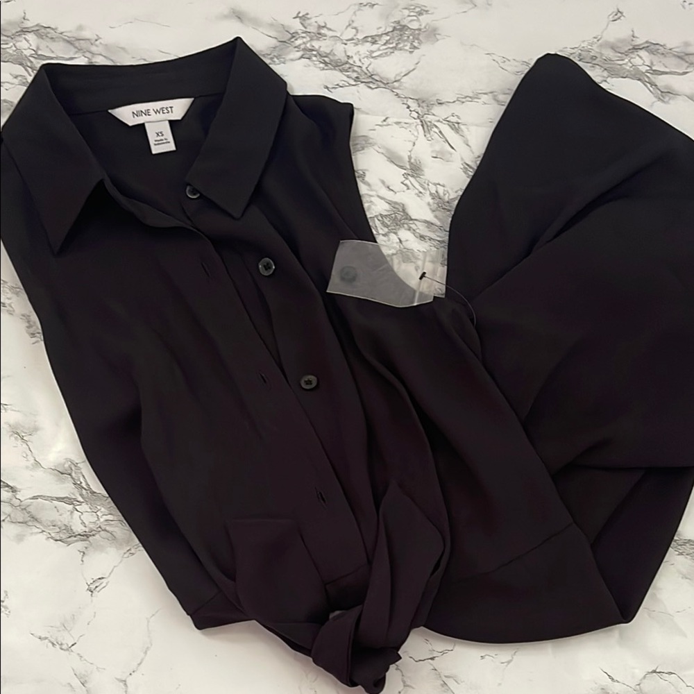 Nine West Classic Black Blouse